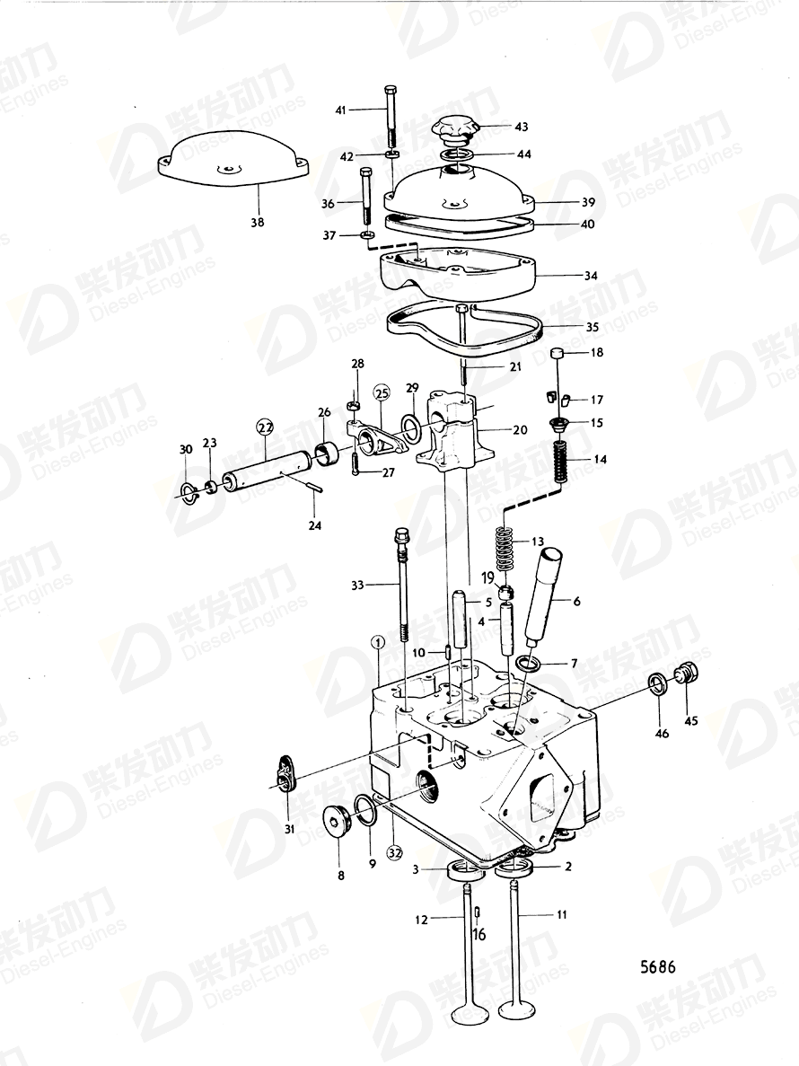 VOLVO Valve seat, exhaust 467591 Drawing